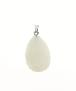 Pendentif Larme Jade Verte 3cm, 1 part